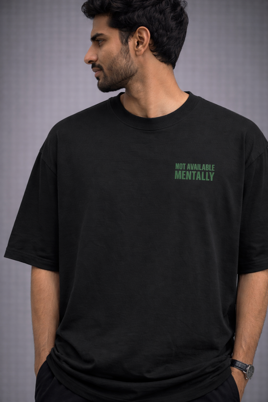 Not Available Mentally | Unisex Oversized Classic T-Shirt