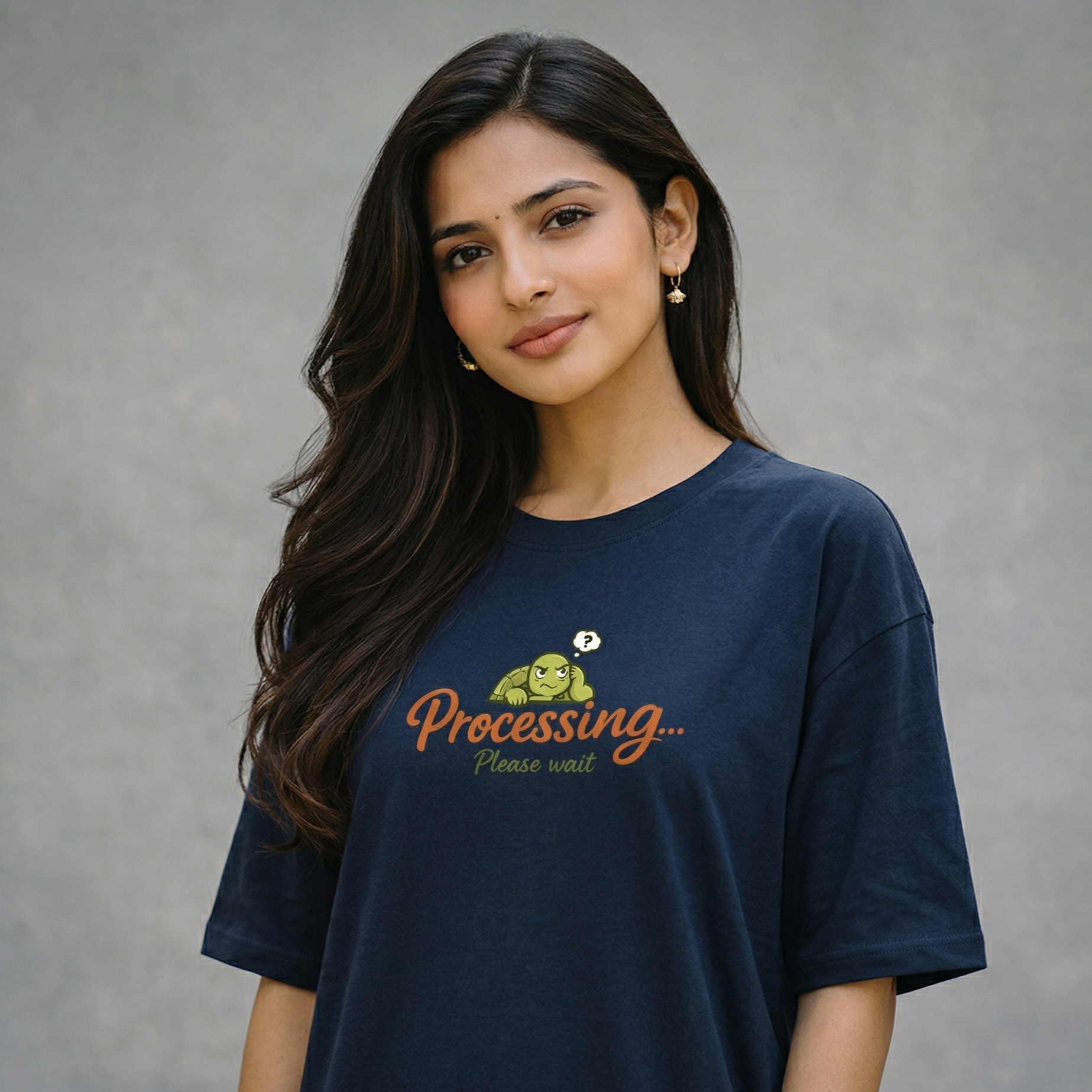 Processing... Please Wait | Unisex Oversized Classic T-Shirt