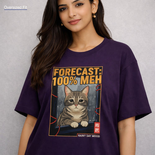 Forecast 100% Meh | Unisex Oversized Classic T-Shirt