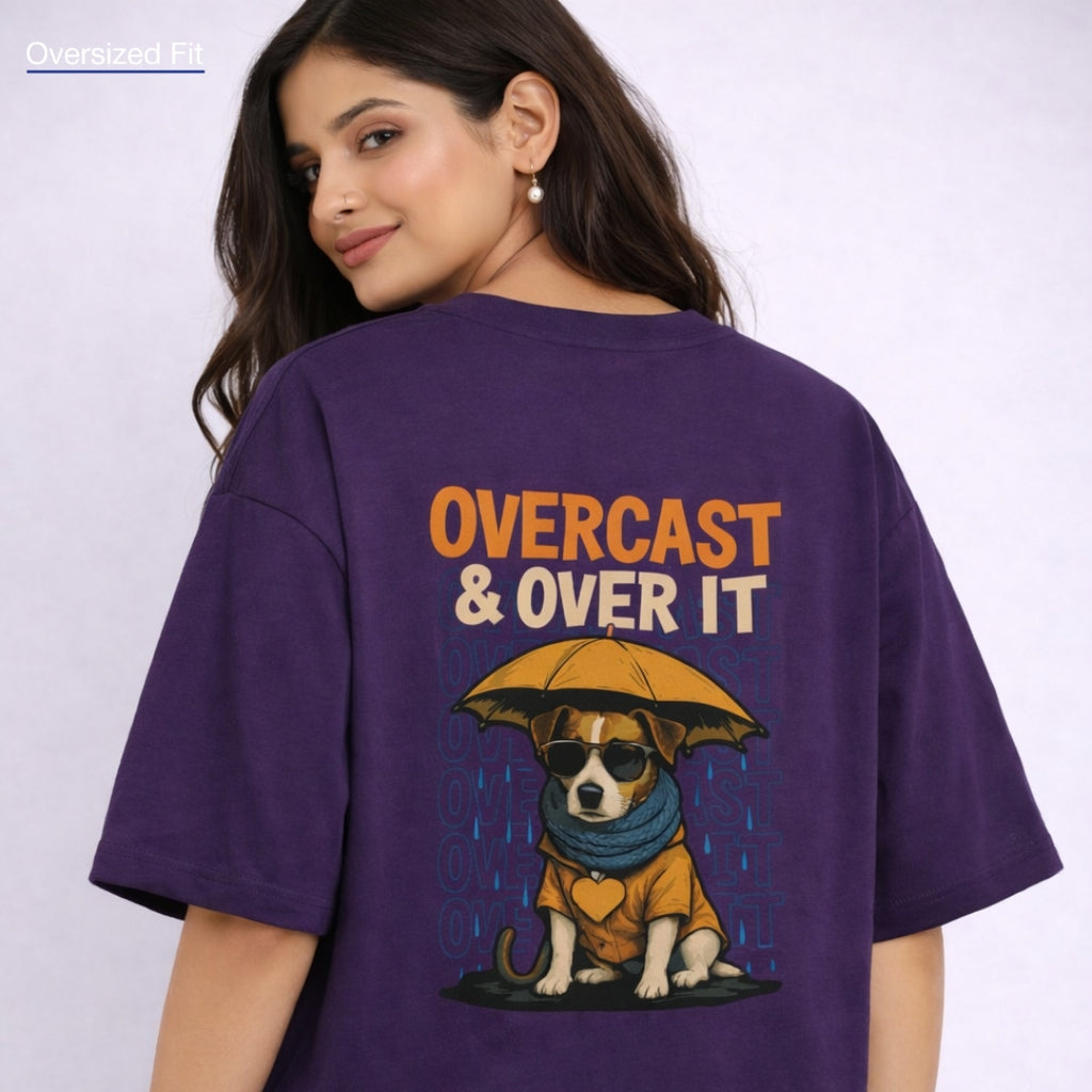 Overcast & Over It | Unisex Oversized Classic T-Shirt