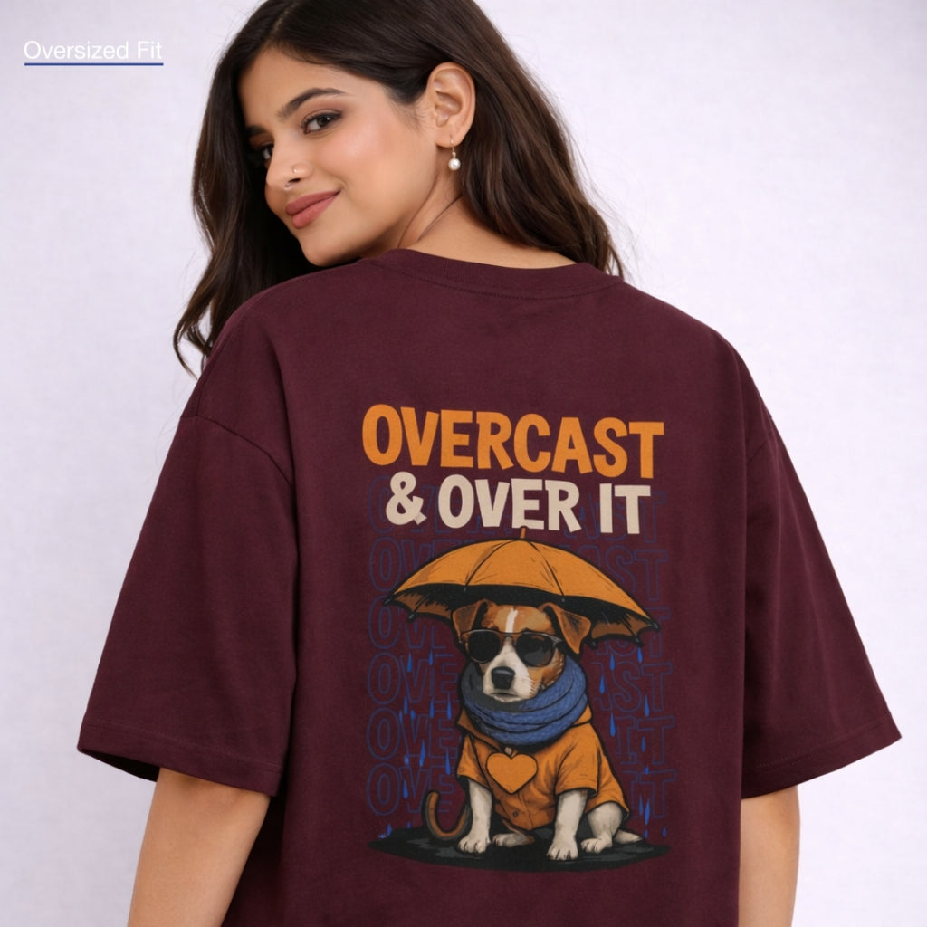 Overcast & Over It | Unisex Oversized Classic T-Shirt